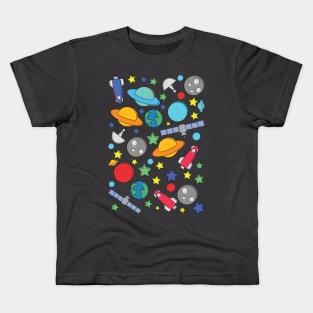 Space Pattern Kids T-Shirt